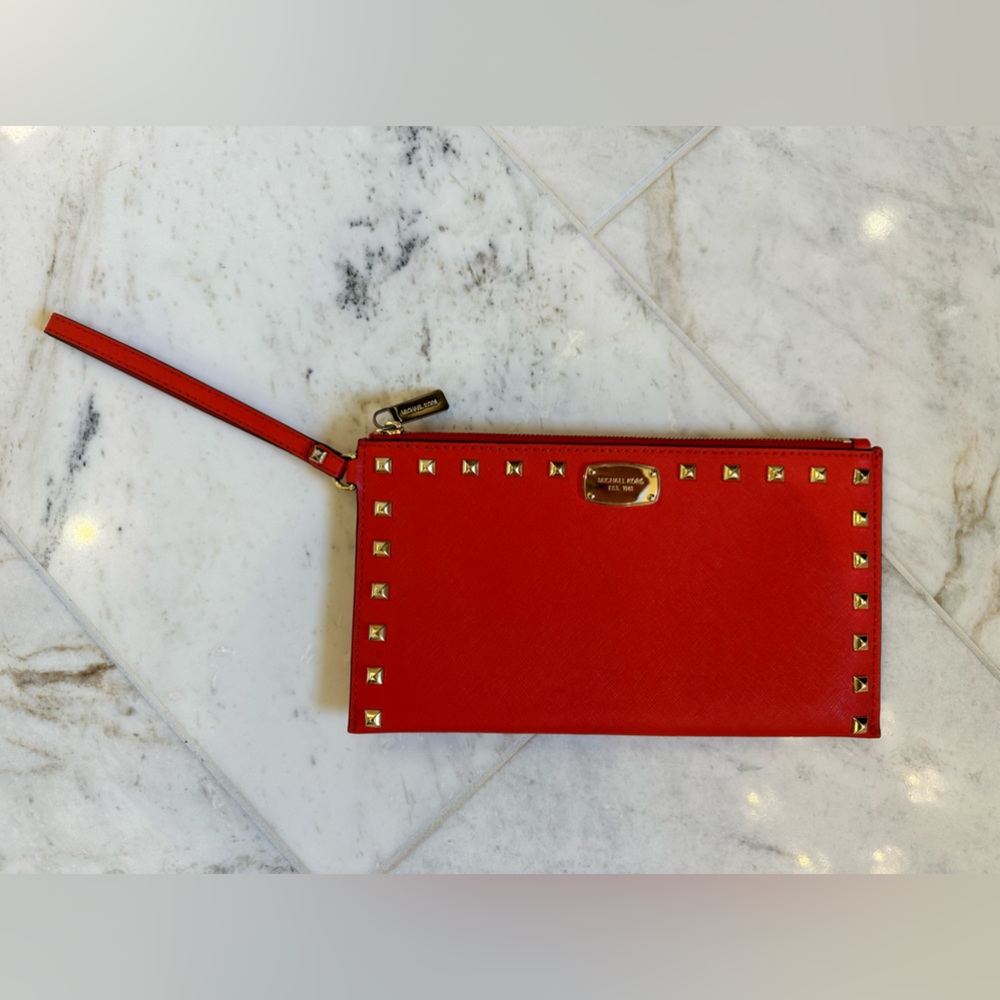 Michael Kors Orange Clutch